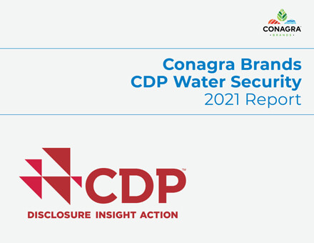 Conagra Brands 2021 Water Security CDP Report