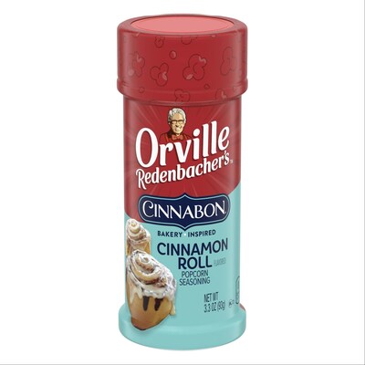 Orville Redenbacher’s®, a brand of Conagra Brands, Inc., is debuting Orville Redenbacher’s Popcorn Seasonings. This collection of six thoughtfully curated shake-on seasonings from the leader in microwave popcorn, kernels, and popcorn oil gives fans a new way to customize their favorite snack. The collection includes Cinnabon® Cinnamon Roll, a seasoning inspired by the flavors of Cinnabon’s iconic, craveable cinnamon roll, made with Cinnabon signature Makara® Cinnamon.