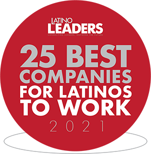 Latino Leaders, 25 best companies for Latinos to work 2021 logo
